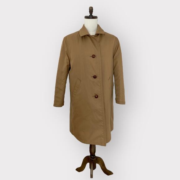 Bogner Reversible Vintage Wool Coat Beige